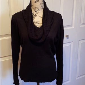 Black Cowl Neck